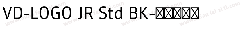 VD-LOGO JR Std BK字体转换